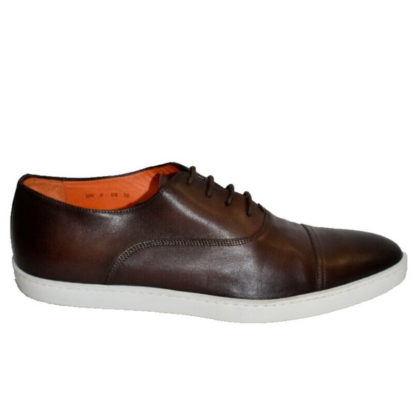 Santoni Durbin Derby Sneaker Brown Size 10 D DD381 main image 7